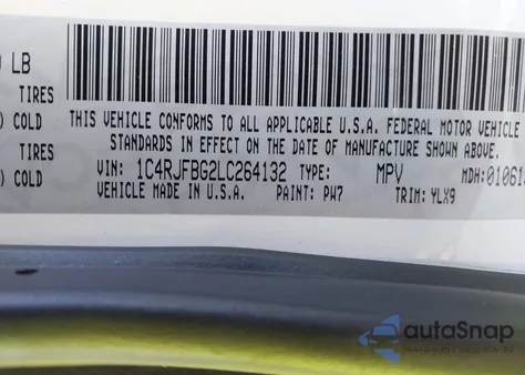 2020 Jeep Grand Cherokee Limited X 4X4 из США, поврежденный, VIN 1C4RJFBG2LC264132